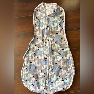 SwaddleMe Dog Print Sleep Sack - Blue, Gray, White
